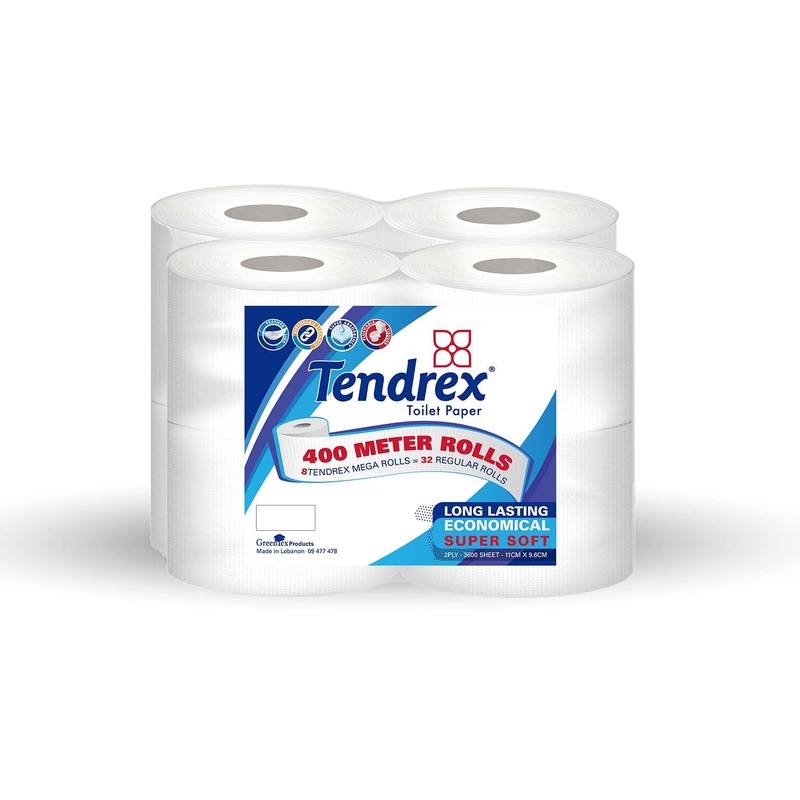 Tendrex Toilet 8 Mega Rolls | Tendrex In Lebanon