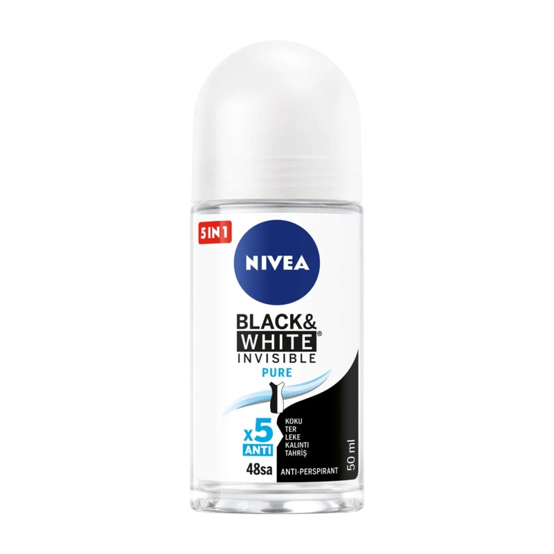Nivea Black & White Invisible Pure Roll-on 50ml | Nivea In Lebanon