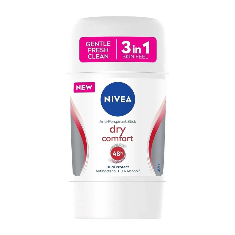 Nivea Dry Comfort 48H 3 In 1 Anti-Perspirant Stick 50ml | Nivea In Lebanon