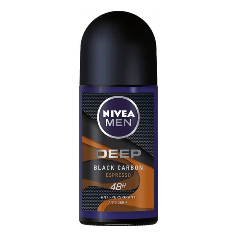 Nivea Men Deep Black Carbon Espresso Roll-on 50ml | Nivea In Lebanon