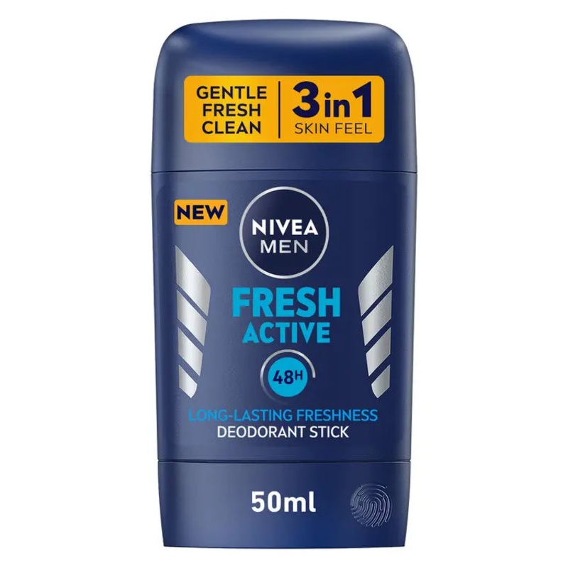 Nivea Men Fresh Active 48H 3 In 1 Deodorant Stick 50ml | Nivea In Lebanon
