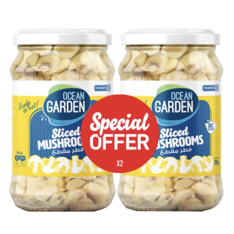 Ocean Garden Sliced Mushrooms 280G *2 Pcs | Ocean Garden In Lebanon