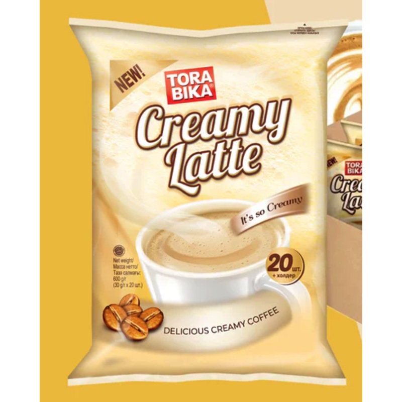 Tora Bika Creamy Latte Coffee 20 Sachets 600g