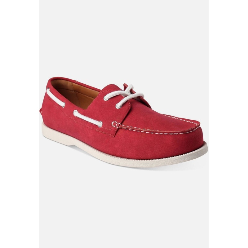 Club Room Men’s Red Lace Up Comfy Round Toe Loafers | Club Room in Lebanon