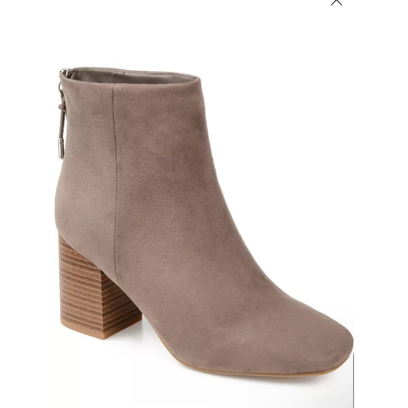 Journee Collection Women’s Beige Audrina Heel Boots | Journee Collection in Lebanon