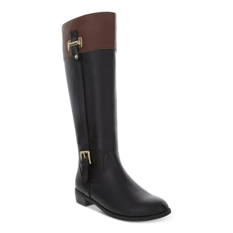 Karen Scott Women’s Black Accent Zip-Up Boots | Karen Scott in Lebanon