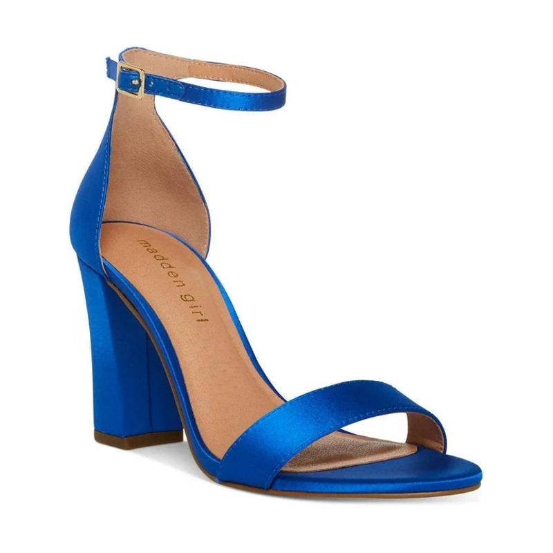 Madden Girl Women’s Blue Leather High Heels | Madden Girl in Lebanon