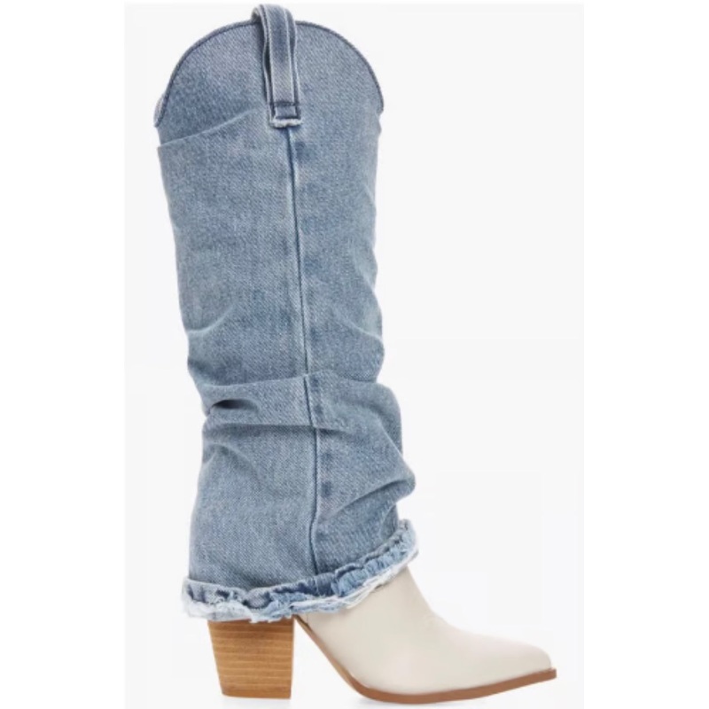 Steve Madden Women Denim Pointed Boots