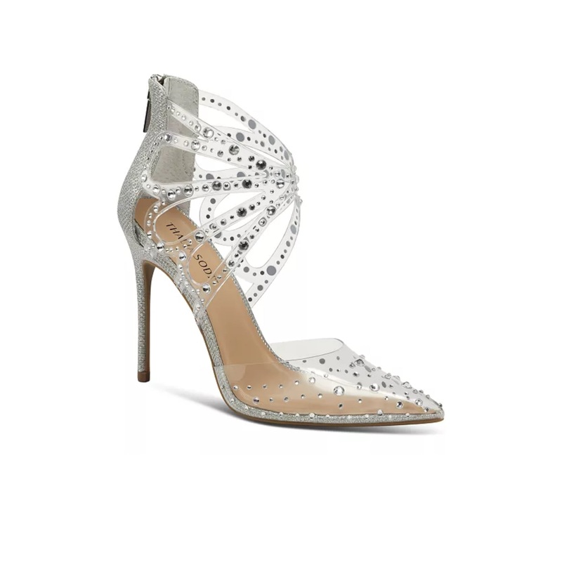 Thalia Sodi Women’s Transparent Mariposa Embellished High Heels | Thalia Sodi in Lebanon