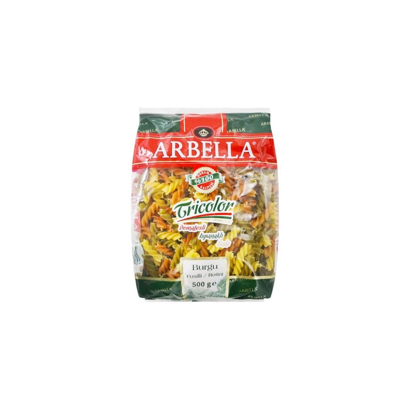 Arbella Pasta Tricolor Fusilli 500g |Arbella In Lebanon
