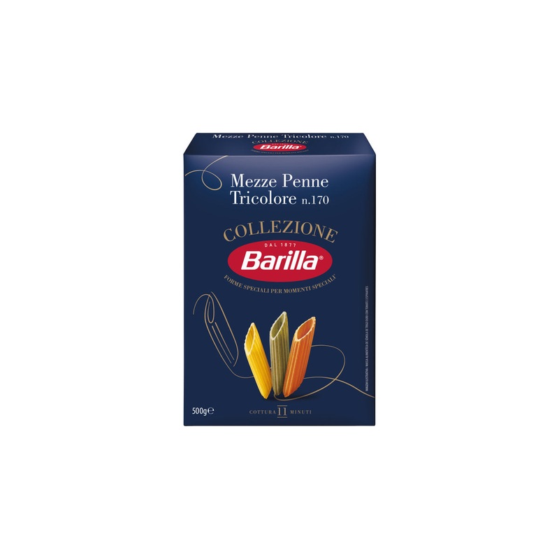 Barilla Mezze Penne Tricolore  n.170 500g | Barilla In Lebanon