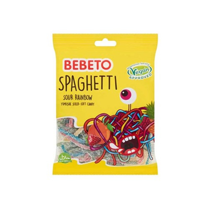 Bebeto Spaghetti Sour Rainbow 80g | Bebeto In Lebanon