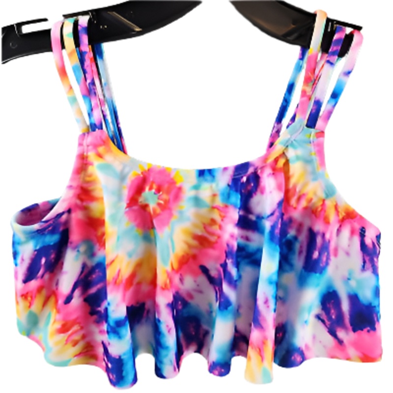 Breaking Waves Girl’s Multicolor Bikini Top ABFK1869