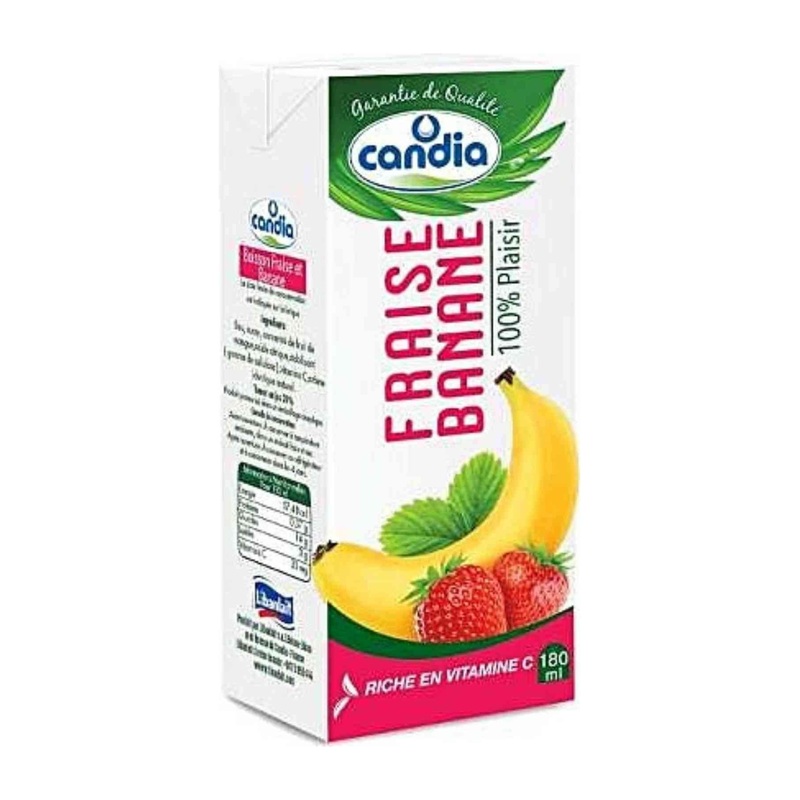 Candia Fraise Banane 100% Plaisir 180ml | Candia In Lebanon