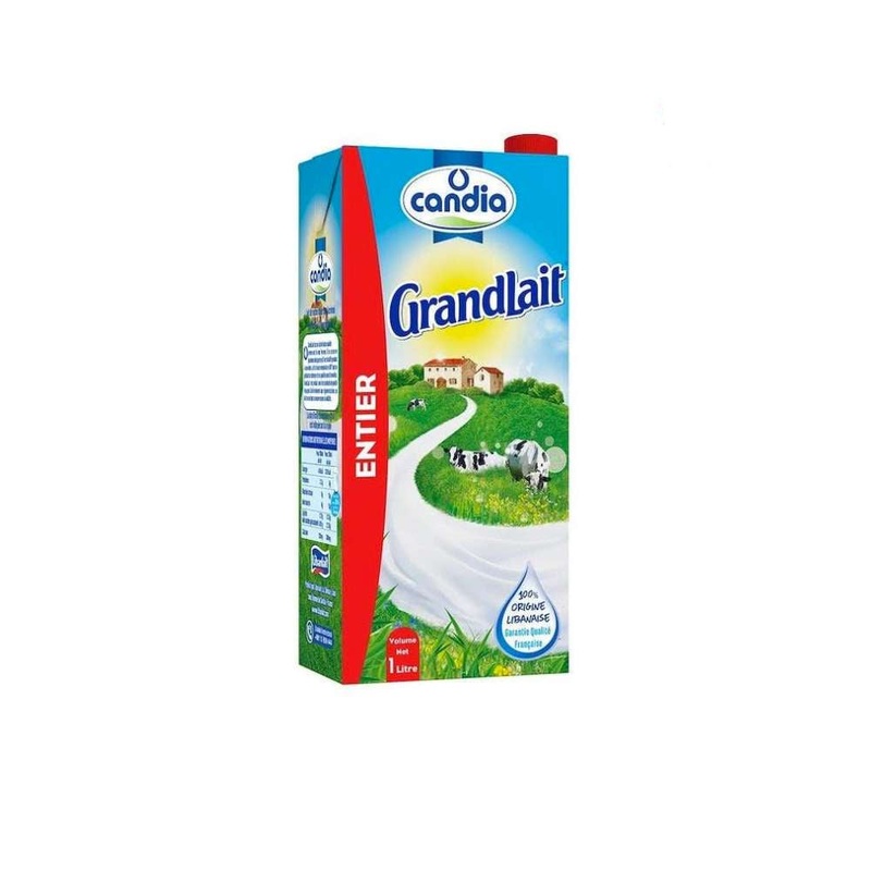 Candia Milk Grandlait Full Fat Entier 1L | Candia In Lebanon