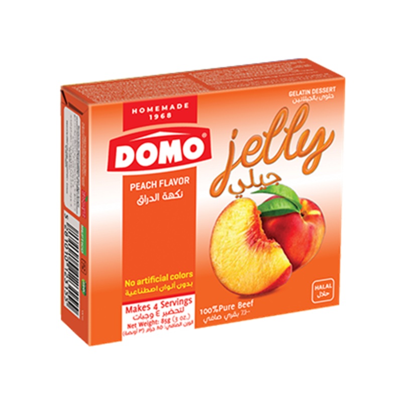 Domo Jelly Peach Flavor 85g | Domo In Lebanon