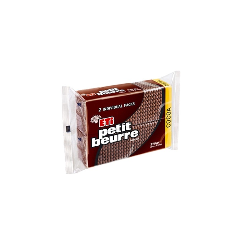 Eti Petit Beurre Cocoa Chocolate Biscuit 370g | Eti In Lebanon