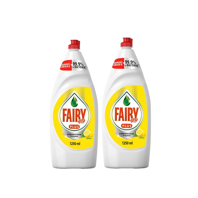 Fairy Dishwashing Liquid Lemon 1.25L*2| Fairy In Lebanon