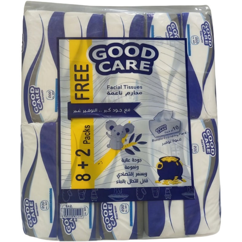 Good Care Facial Tissues 8+2 Packs Free | Good Care In Lebanon