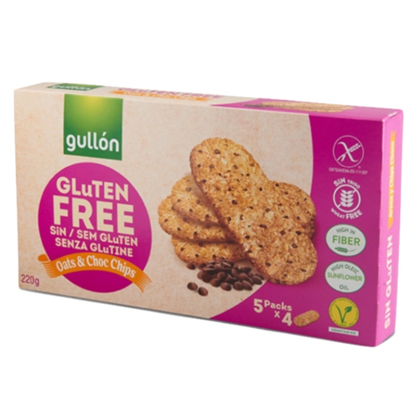 Gullon Avena Oats & Chocolate Chips Gluten Free 220gr | Gullon In Lebanon
