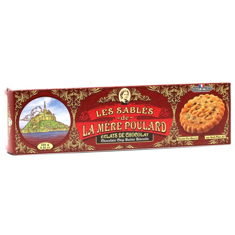 La Mre Poulard French Butter Cookies with Chocolate Chips 125g | La Mre Poulard In Lebanon