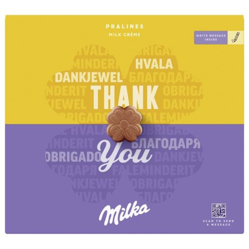 Milka Thank You Chocolate with Milk Cream 110g