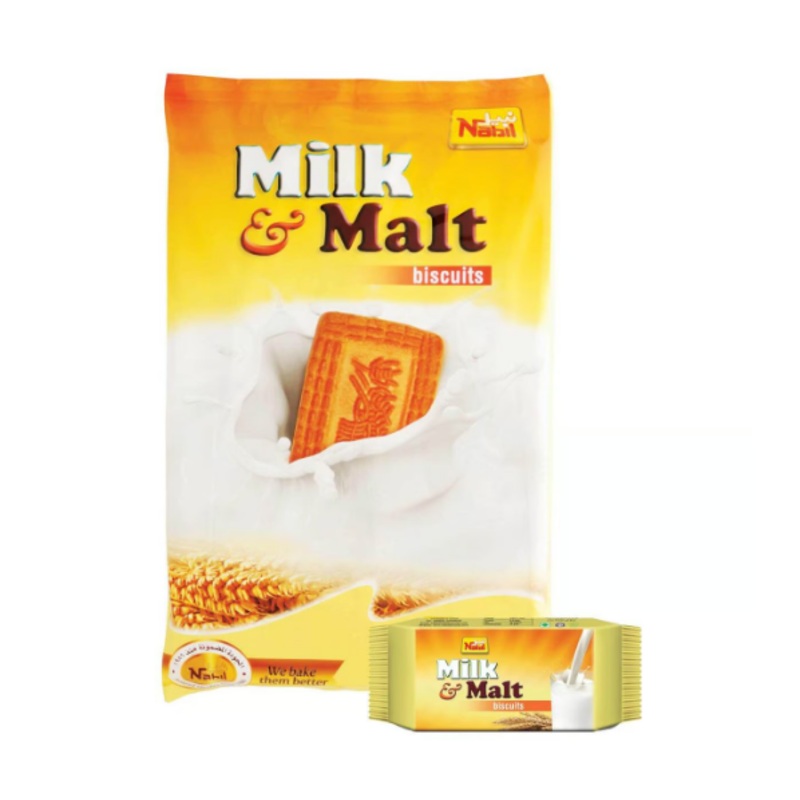 Nabil Milk & Malt Biscuits 12x40g | Nabil In Lebanon