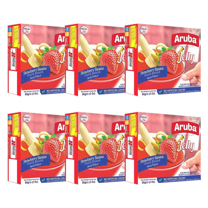 Aruba Jelly Strawberry Banana 85g 5+1 Free | Aruba In Lebanon
