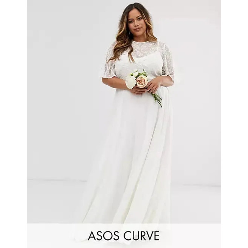 Asos Design Curve Women’s White Dress ANF912