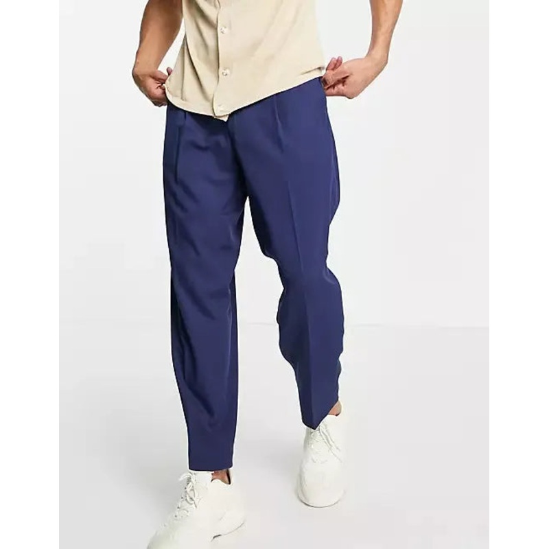 Asos Design Men’s Navy Blue Trouser ANF1441