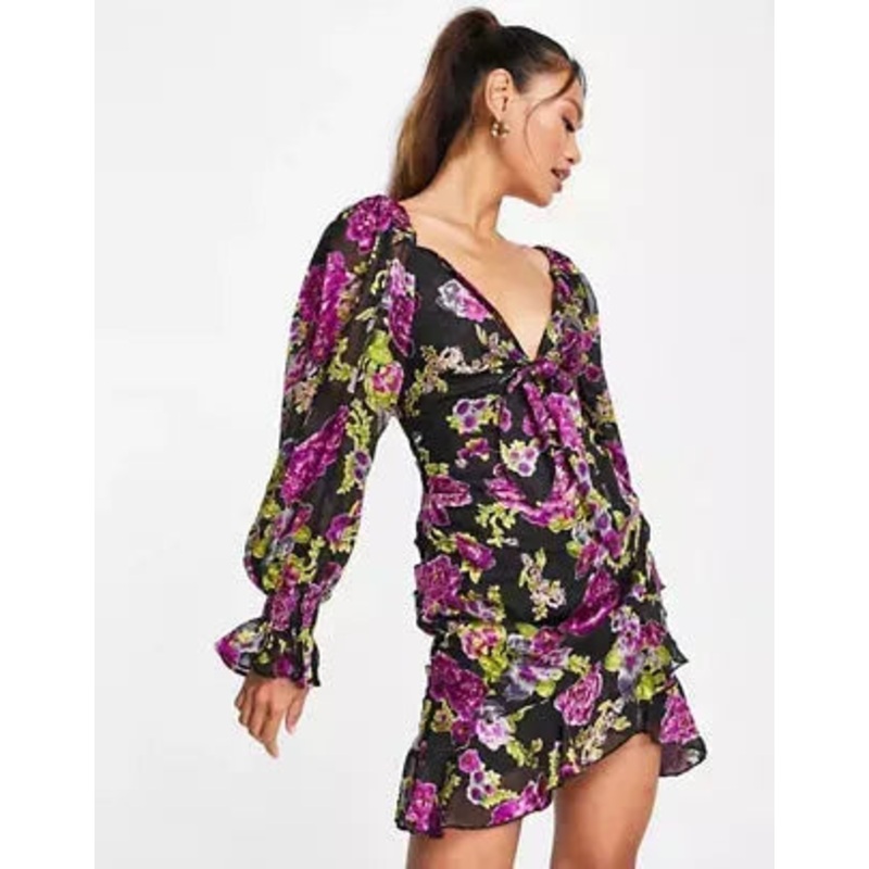 Asos Design Women’s Multicolor Dress ANF1861