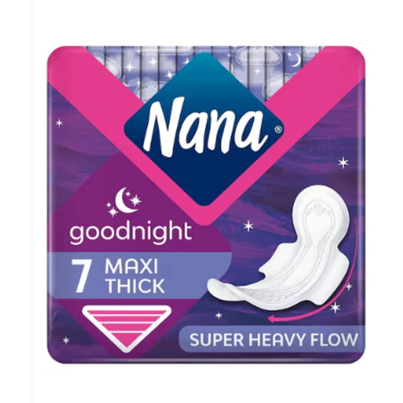 Nana Good Night Maxi Thick Sanitary 7 Pads | Nana In Lebanon