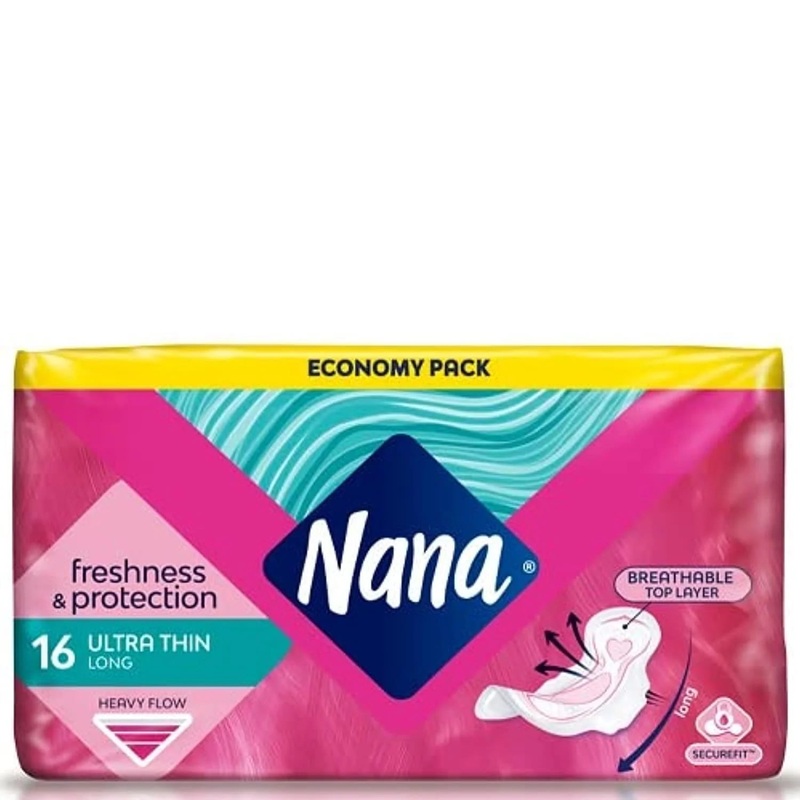 Nana V-Protection Ultra Thin Long 16 Pads | Nana In Lebanon