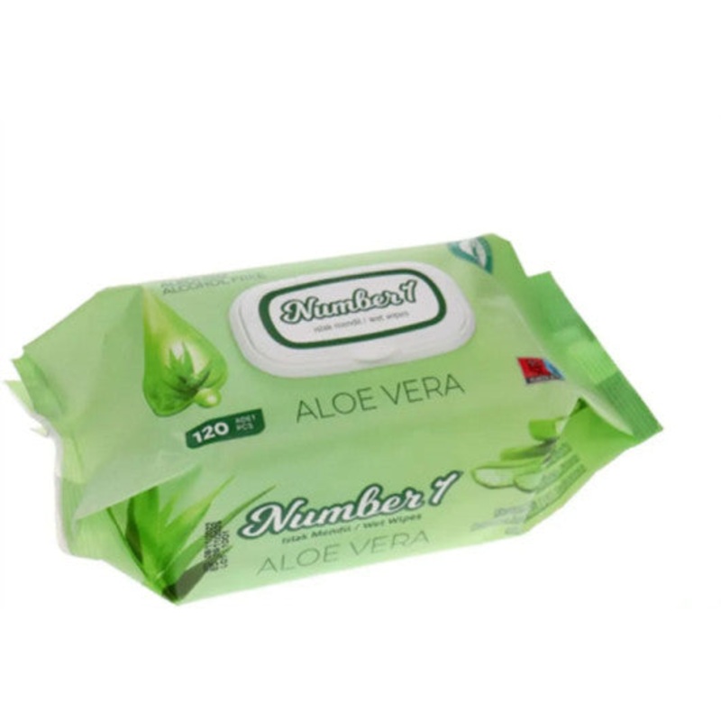 Number 1 Aloe Vera Wet Wipes 120 Pcs | Number 1 In Lebanon