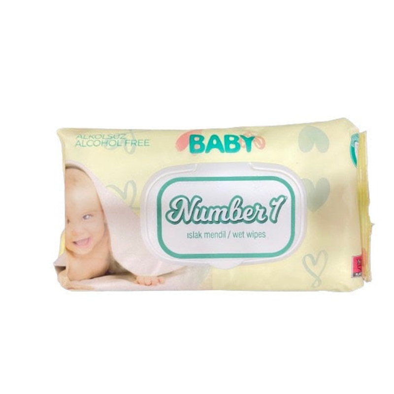 Number 1 Baby Wet Wipes 90 Pcs  | Number 1  In Lebanon