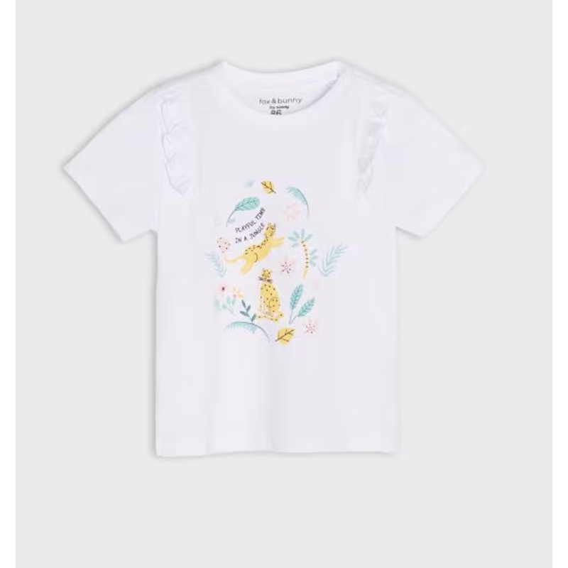Sinsay  Girl’s White  T-shirt ANFK400