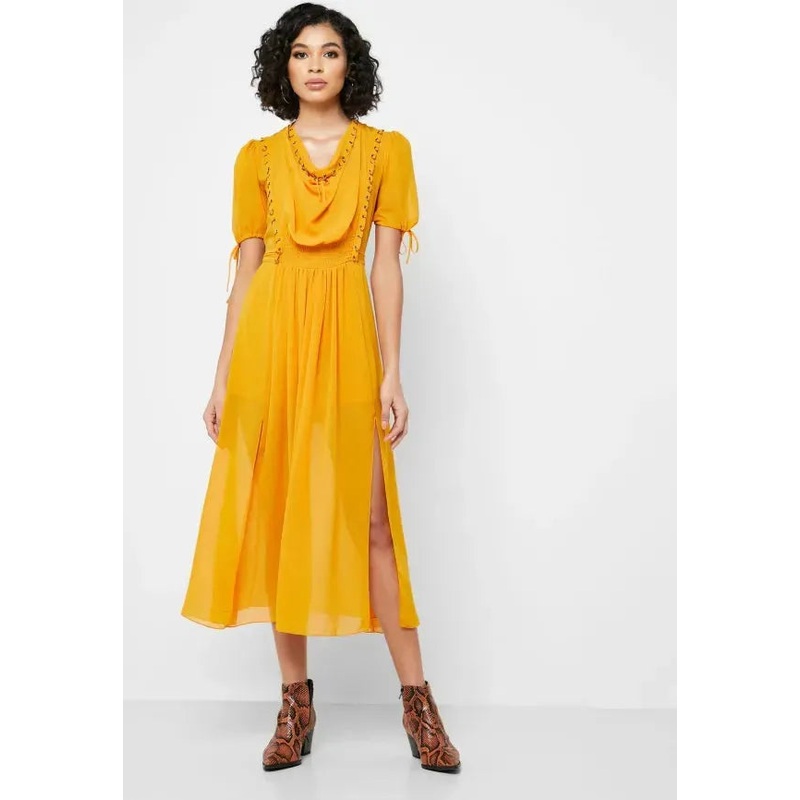Topshop Women’s Mustard Dress ANF1965