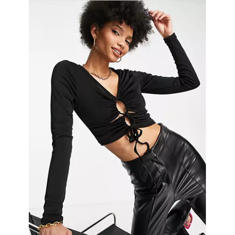 Asos Design  Women’s Black Blouse ANF717