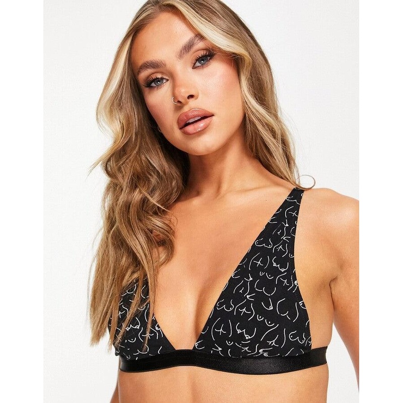 ASOS DESIGN Women’s Black Bra ANF2035
