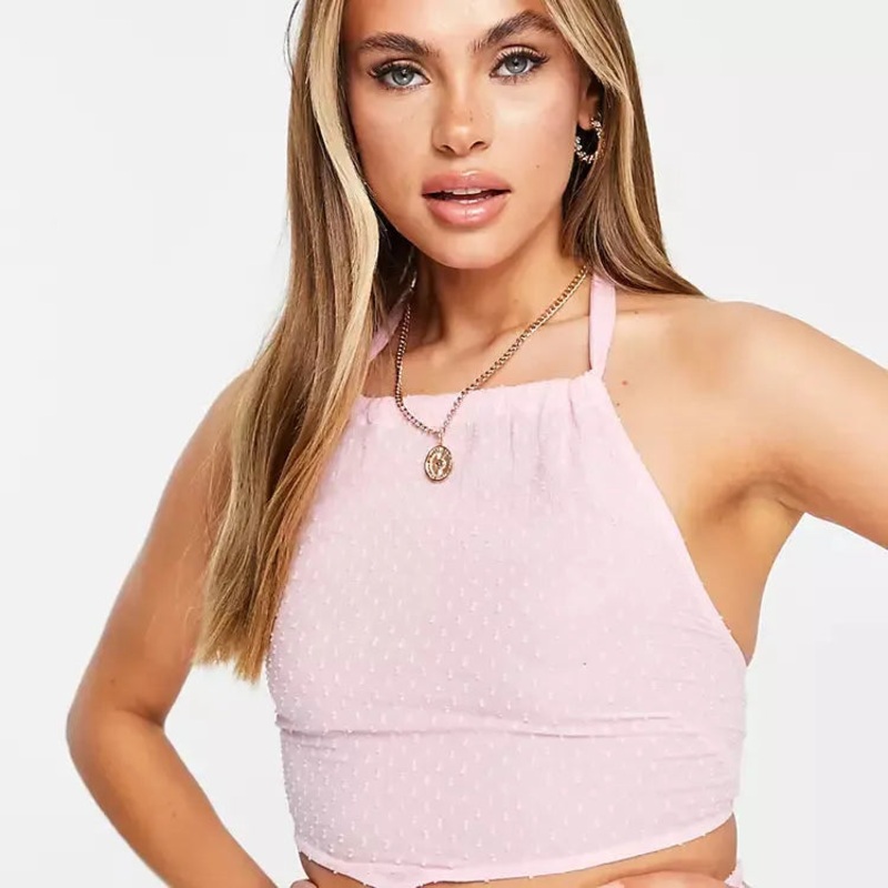 ASOS DESIGN Women’s Pink Blouse ANF2092
