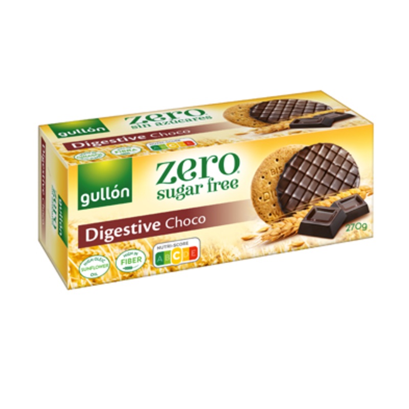 Gullon Sugar Free Digestive Dark Chocolate Biscuits 270g  | Gullon In Lebanon