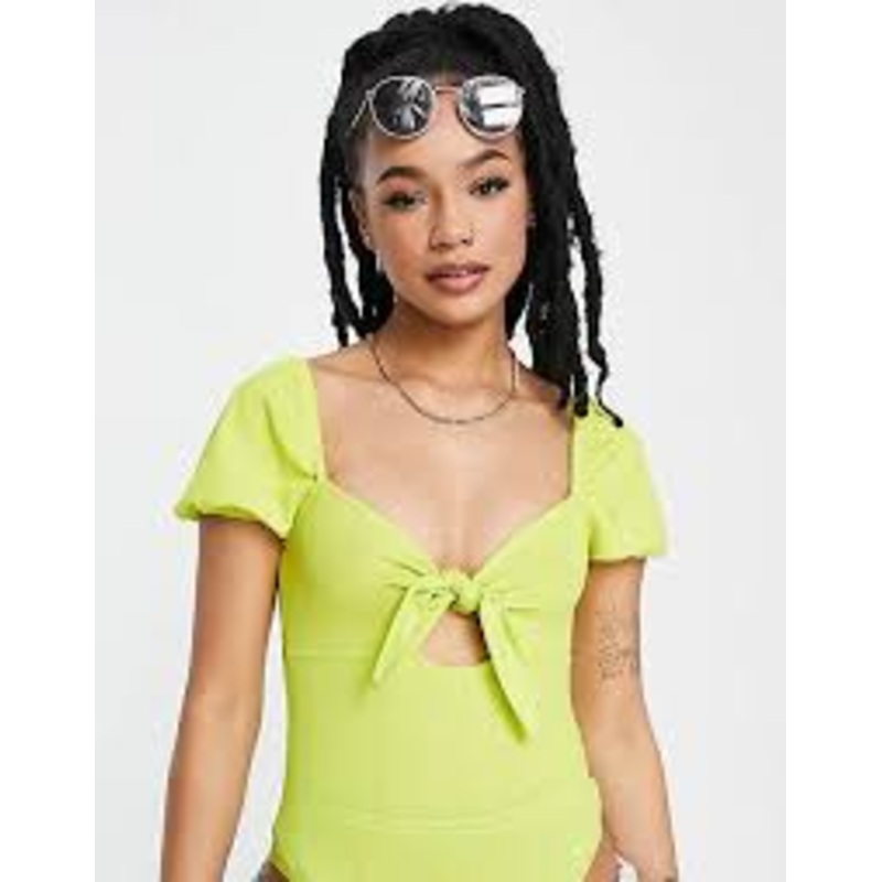Miss Selfridge Women’s Lime Green Blouse ANF666