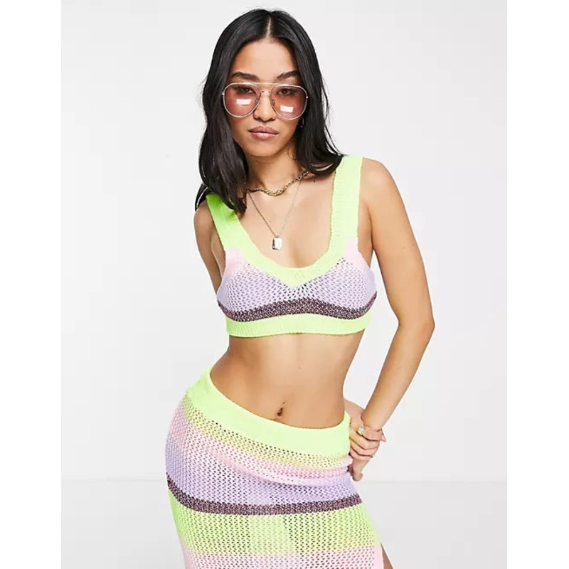 Miss Selfridge Women’s Multicolor Crop Top ANF1590