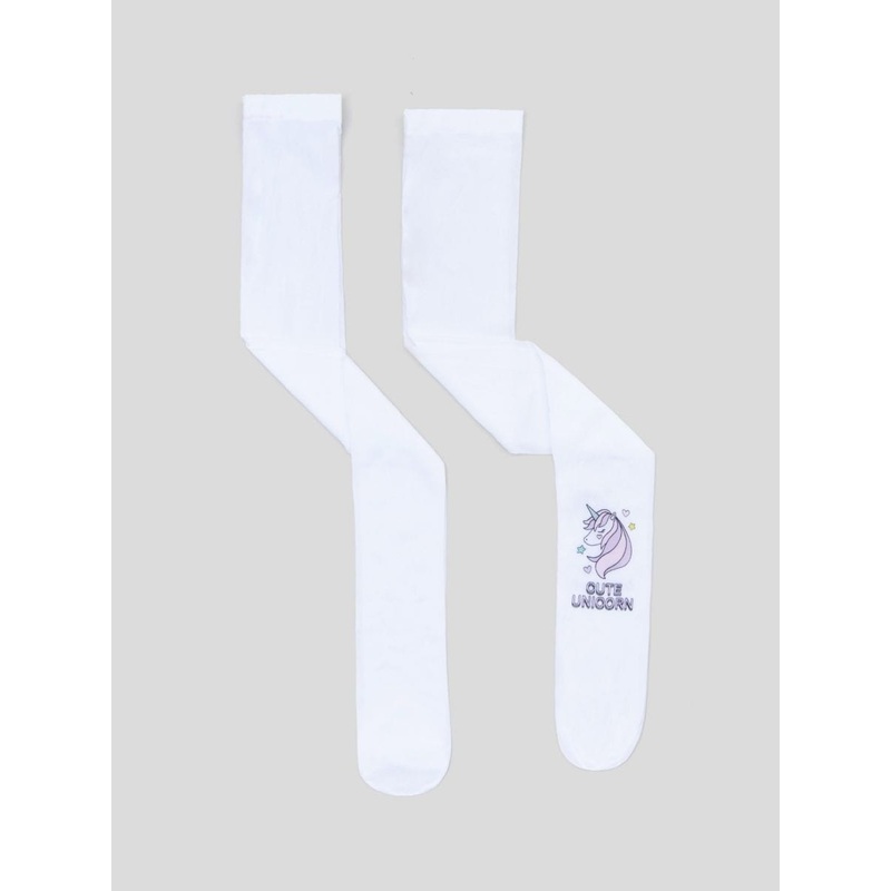 Sinsay Girl’s Tights White 2 Pcs ANFK727
