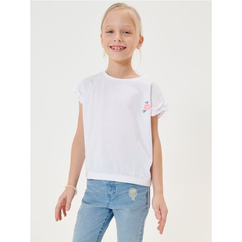 Sinsay  Girl’s White T-shirt ANFK788