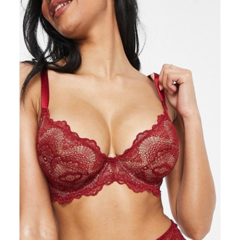 Asos Design Women’s Burgundy Bra ANF763