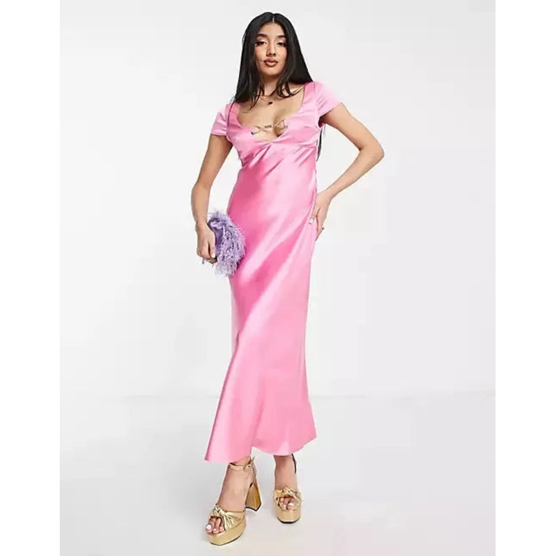Asos Design Women’s Pink Dress ANF1830