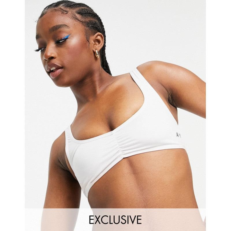 Asos Design Women’s White Bikini Top ANF2481