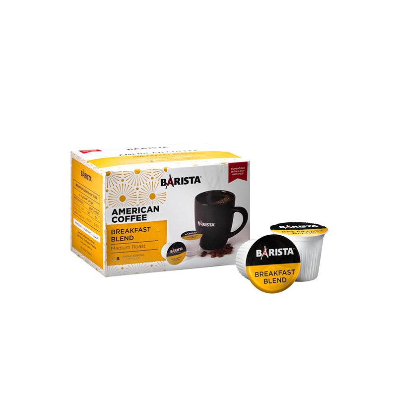 Barista Capsules K-Cup Breakfast Blend  American Coffee 12 PCS