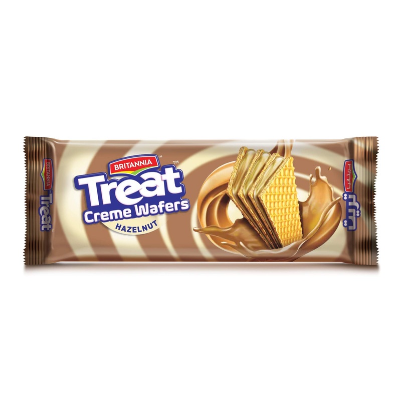 Britannia Treat Creme Wafers Hazelnut 75g